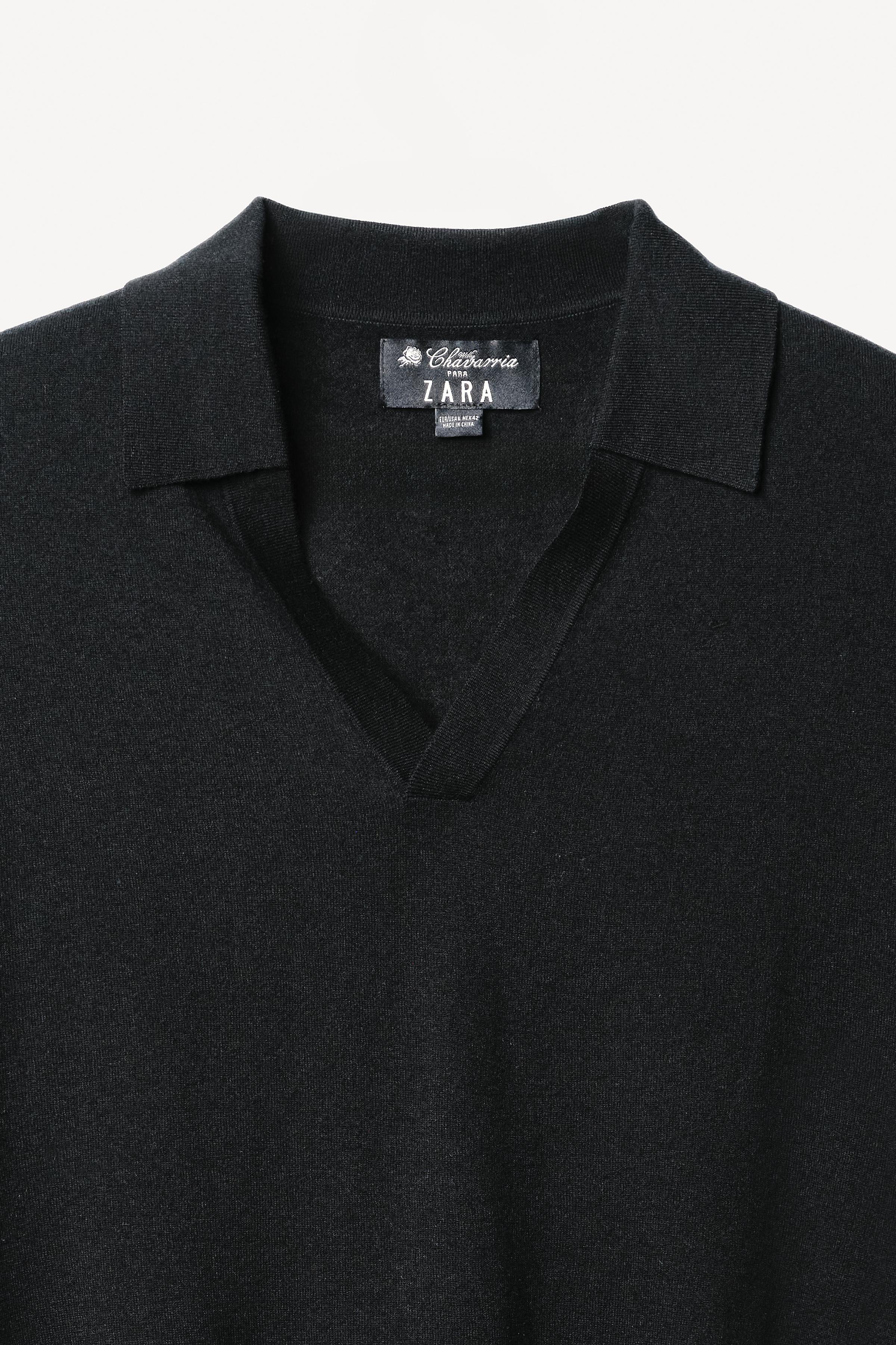 WOOL BLEND KNIT POLO SHIRT WILLY CHAVARRIA X ZARA